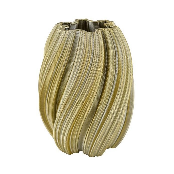 VASO SPIRALE ORO LUCIDO PICCOLO 19X19X24